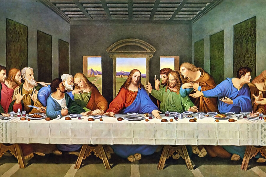 Bức tranh The Last Supper - Bữa ăn tối cuối cùng của Leonardo da Vinci được phục chế